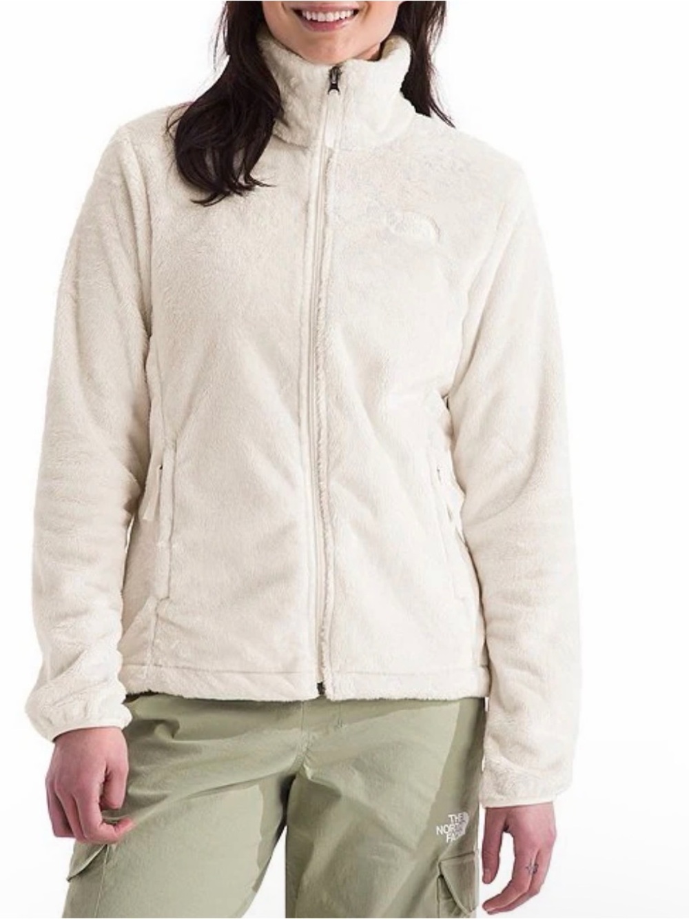 The North Face Osito Women's Cream Fleece Jacket - Soft Full-Zip